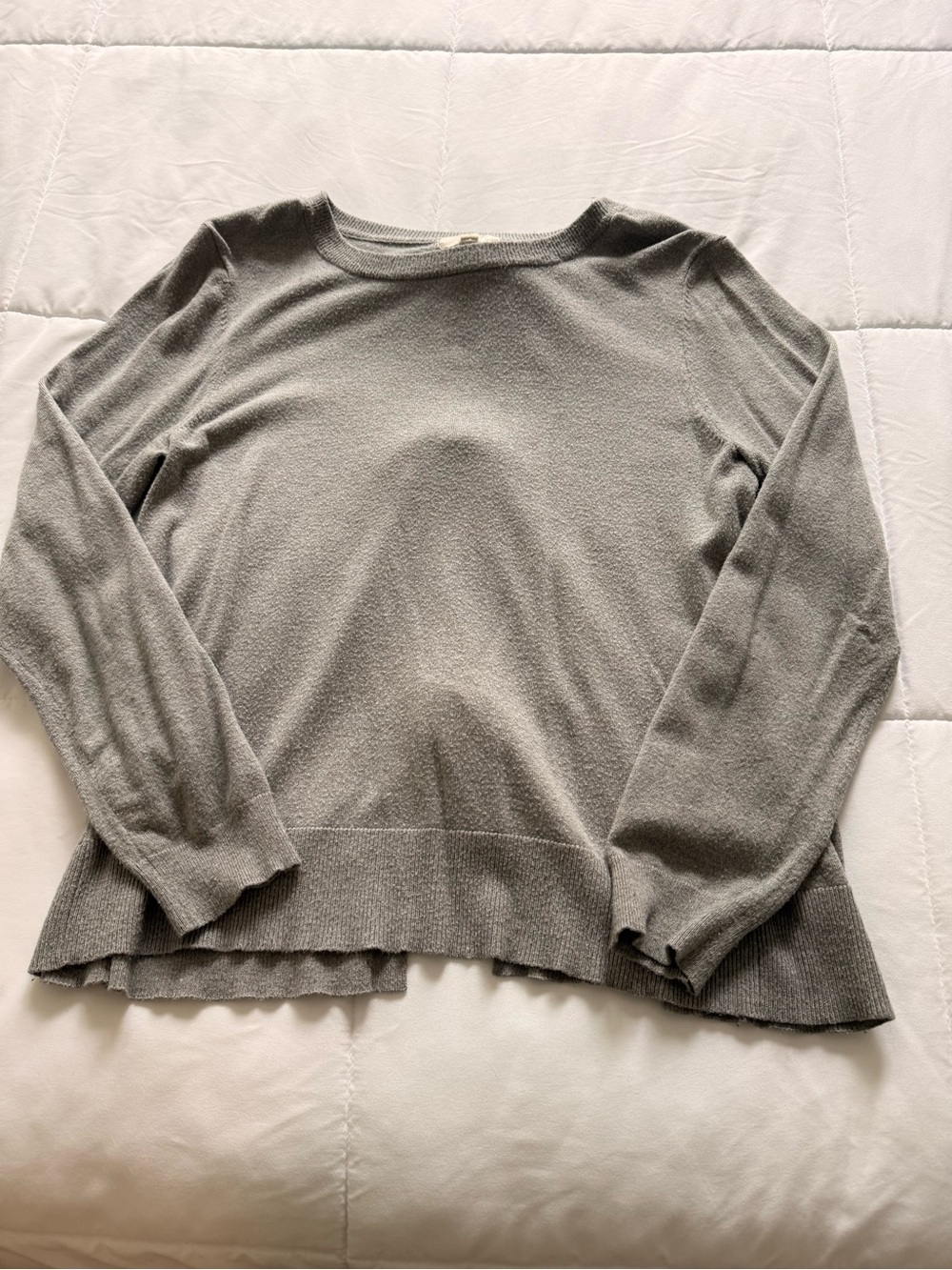 Light Gray Women’s Bow Back Knit Top